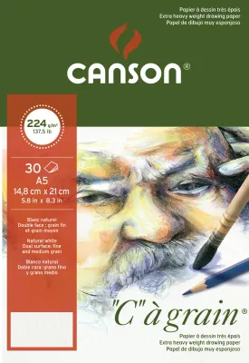 CANSON ESKİZ BLOK CA GRAIN PAD A5+ 224 GR 30 SF 400060620