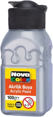 NOVA COLOR AKRİLİK BOYA 100 GR SEDEF BEYAZ NC-2034