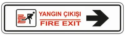 EKSTRAFİX UYARI LEVHASI 201 YUL-113 7x24.5 CM YANGIN ÇIKIŞI