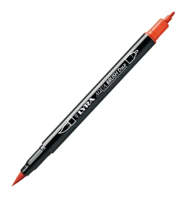 LYRA KEÇELİ KALEM AQUA BRUSH DUO FIRÇA UÇLU DARK ORANGE L6520015
