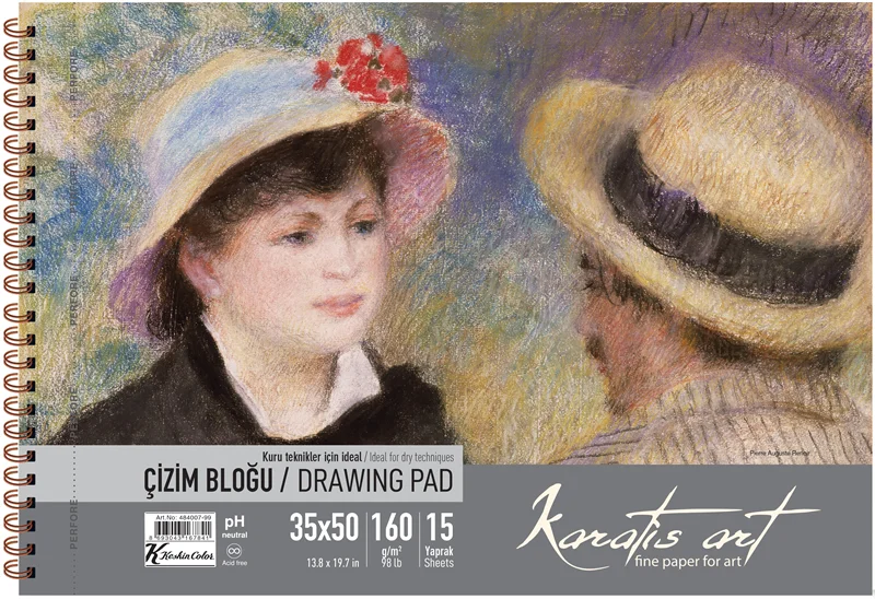 KESKİN KARATİS ART 160GR 35*50 RESİM KAĞIDI 50Lİ PAKET 485006-99