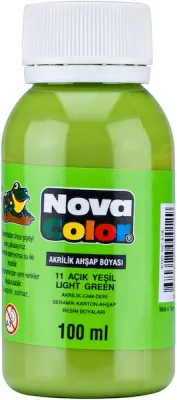 NOVA COLOR AKRİLİK BOYA 100 GR AÇIK YEŞİL NC-2021