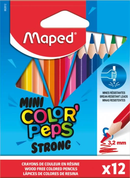 MAPED KURU BOYA COLOR’PEPS 12 Lİ STRONG MINI 862812