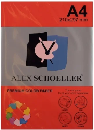ALEX FOTOKOPİ KAĞIDI A4 KIRMIZI 500 LÜ ALX-650
