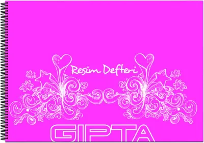 GIPTA RESİM DEFTERİ 35x50 SPİRALLİ PP KAPAK 25 YP. 1773