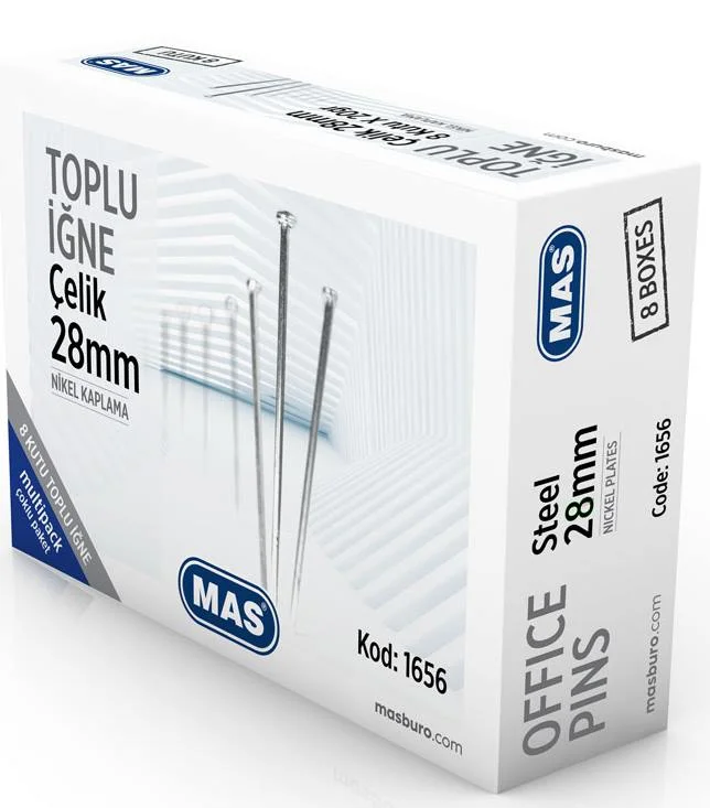 MAS TOPLU İĞNE 28 MM 20 GR MULTİPACK 1656