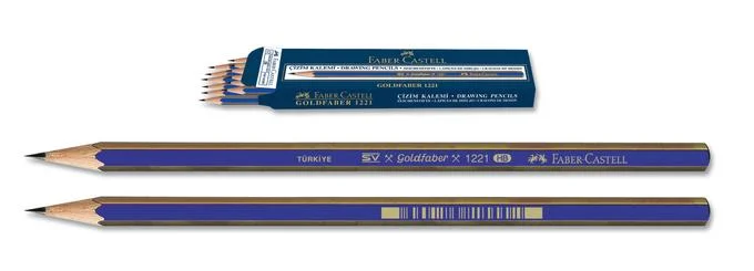 FABER KURŞUN KALEM GOLD DERECELİ 1221 12 Lİ 3B 112503