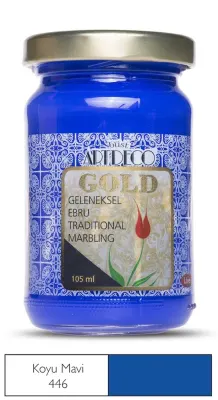 ARTDECO EBRU BOYASI GOLD 105 ML KOYU MAVİ Y-018D-446