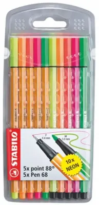 STABILO GLISS KALEM POINT 88+68 NEON 10 LU 8868/10-1