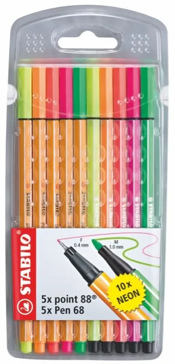 STABILO GLISS KALEM POINT 88+68 NEON 10 LU 8868/10-1