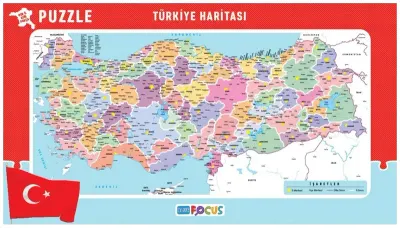 BLUE FOCUS PUZZLE FRAME TÜRKİYE HARİTASI 24x42.8 BF048