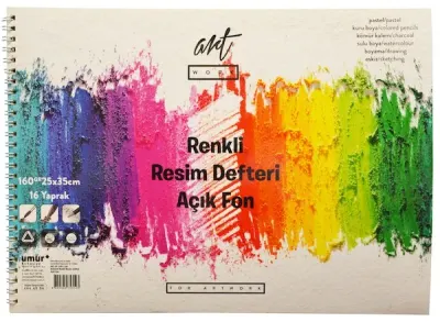 ARTWORK RESİM DEFTERİ CLARA SPİRALLİ RENKLİ AÇIK RENK 25x35 160 GR 16 YP 30010850
