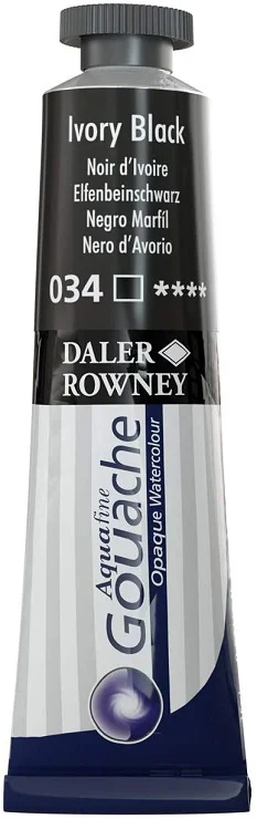 DALER ROWNEY GUAJ BOYA AQUAFINE 15 ML IVORY BLACK 136015034