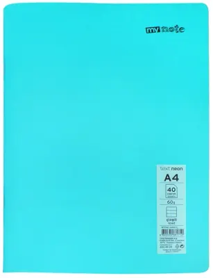 MYNOTE DEFTER TEXT NEO PP KAPAK DİKİŞLİ A4 80 YP DÜZ MTXNE-A480-D