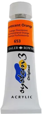 DALER ROWNEY AKRİLİK BOYA SYSTEM 3 ORIGINAL SERİSİ 75 ML FLUORO ORANGE 129075653