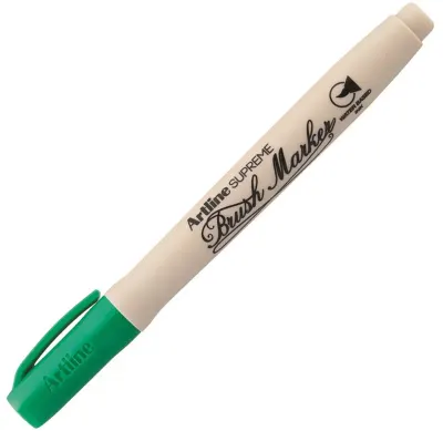 ARTLINE KEÇELİ KALEM SUPREME BRUSH MARKER FIRÇA UÇLU YEŞİL A-EPF-F GREEN