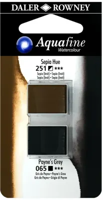 DALER ROWNEY SULU BOYA TABLET H/P SET 21 131017021 SEPIA HUE/PAYNES GREY