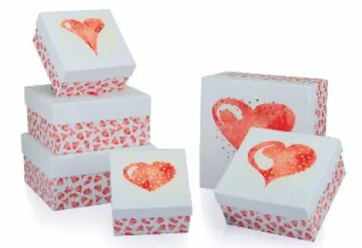 GIPTA KUTU SETİ 6 LI VALENTINES DAY FLAMMA KARE BX07240