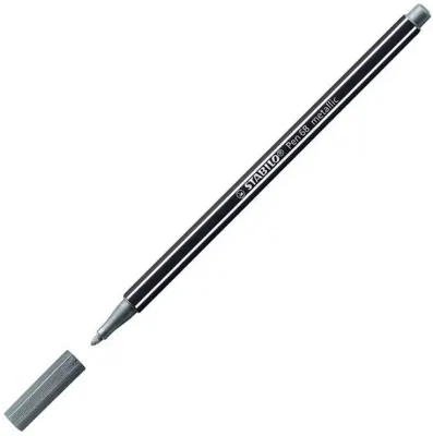 STABILO KEÇELİ KALEM PEN 68 METALİK GÜMÜŞ 68/805