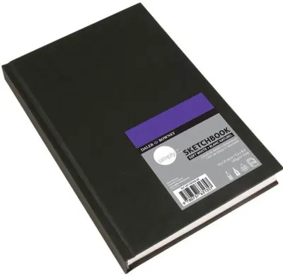DALER ROWNEY SKETCH ESKİZ DEFTERİ SIMPLY SERİSİ SERT KAPAK 14x21 100 GR 110 SF SOFT BEYAZ 481100508