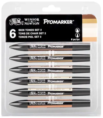 W&N PROMARKER KALEM SET 6 RENK SKIN TONES 1 (TEN RENKLERİ) WN-0290114
