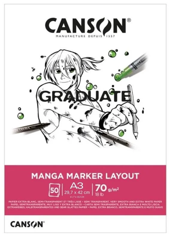CANSON MARKER BLOĞU GRADUATE A3 70 GR 50 SF 31250P025