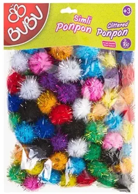 BU-BU PONPON SİMLİ 2 CM 100 LÜ CRN-BUBU00112