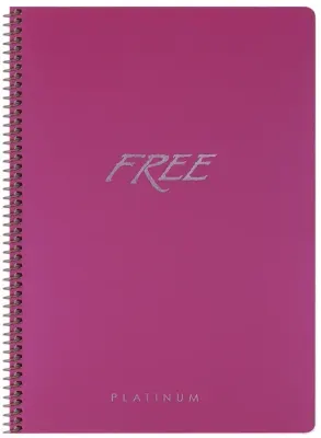 KESKİN DEFTER FREE PLATİNUM A4 PP KAPAK SPİRALLİ 60 YP. ÇİZGİLİ 320311