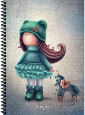 KESKİN A4 80 YP.KAR. KARTON KP.SPR.TİLDA DEFTER 387612-99