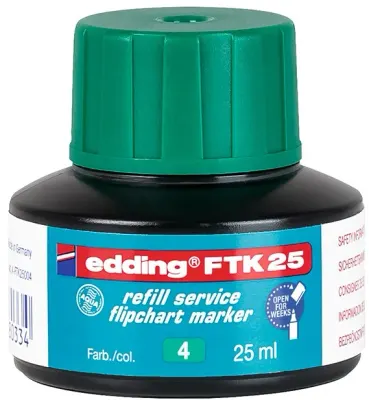 EDDING FLIPCHART MÜREKKEBİ 25 ML E-FTK YEŞİL