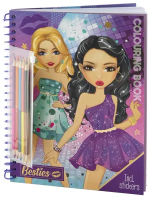 BESTIES COLOURING BOOK A4 30 YP. + 5 ÇİFT TARAFLI BOYA KALEMİ 7908