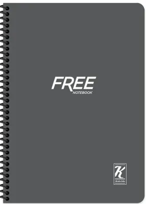 KESKİN DEFTER FREE YENİ A4 PP KAPAK SPİRALLİ 80 YP. DÜZ 320110-99