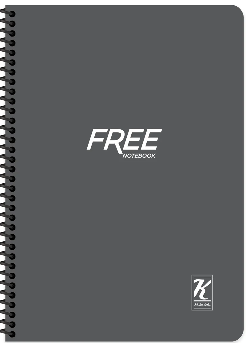 KESKİN DEFTER FREE YENİ A4 PP KAPAK SPİRALLİ 80 YP. DÜZ 320110-99