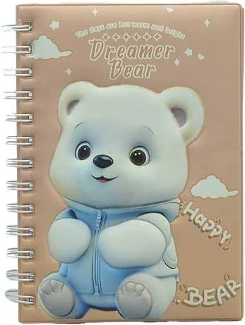 UNICK COLOR DEFTER A5 HAPPY BEAR KABARTMALI 7623