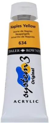 DALER ROWNEY AKRİLİK BOYA SYSTEM 3 ORIGINAL SERİSİ 75 ML NAPLES YELLOW 129075634