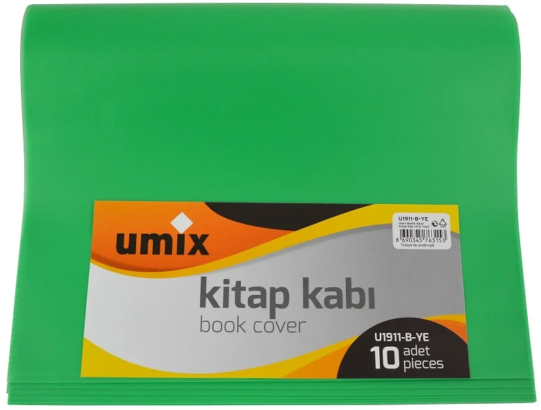 UMIX HAZIR KİTAP KABI BANTLI 10 LU YEŞİL U1911-B-YE
