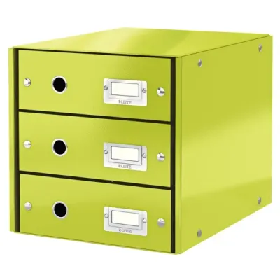 LEITZ EVRAK RAFI WOW C&amp;S 3 ÇEKMECE L-6048 YEŞİL
