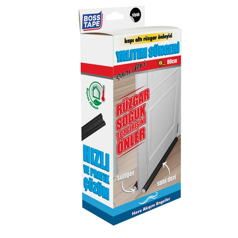 BOSS TAPE YALITIM SÜNGERİ SUNİ DERİ 80 CM SİYAH BT-04024