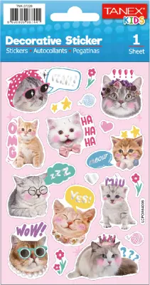 TANEX TNX-27228 PUFFY İNSTAGRAM KEDİLERİ SERİSİ 5 AD. TNX2722805