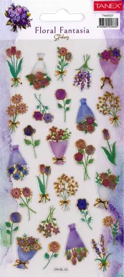 TANEX TNX-5127 FLORAL FANTASİA STICKER-8 PUFFY 5 AD 5 AD TNX512705