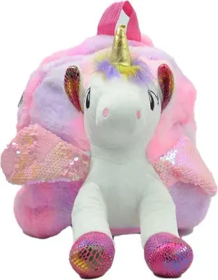 UNICK COLOR SIRT ÇANTASI ORTA BOY UNICORN PELUŞ 7698