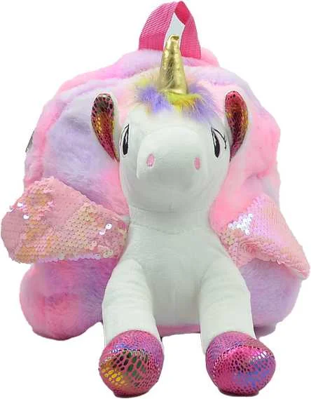 UNICK COLOR SIRT ÇANTASI ORTA BOY UNICORN PELUŞ 7698