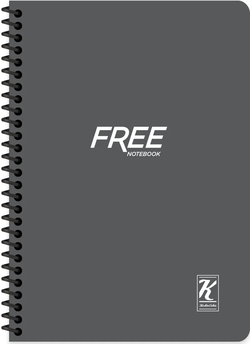 KESKİN DEFTER FREE YENİ A5 PP KAPAK SPİRALLİ 80 YP. DÜZ 320180-99