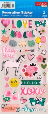 TANEX TNX-25806 DECORATIVE STICKER 5 AD. TNX2580605