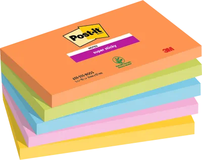 POST-IT YAPIŞKANLI NOT KAĞIDI SS BOOST 76x127 90 YP 6 LI PAKET 655-5SS 550600510900