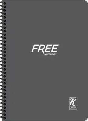 KESKİN DEFTER FREE YENİ A4 PP KAPAK SPİRALLİ 40 YP. KARELİ 320092-99