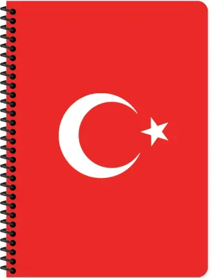 KESKİN 16,5*22,5 80 YP.ÇİZ.KARTON KP.SPR.ATATÜRK VE BAYRAK DEFTER 386341-99