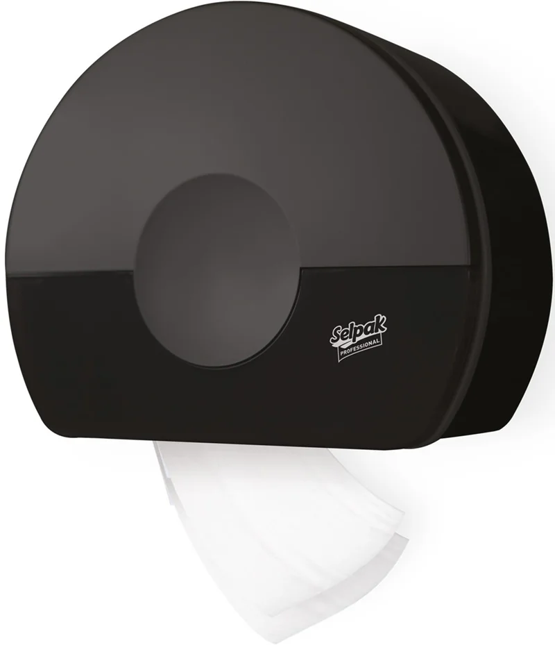 SELPAK PROFESSIONAL EKİPMAN TOUCH TUVALET KAĞIDI DİSPENSERİ SİYAH 7900020