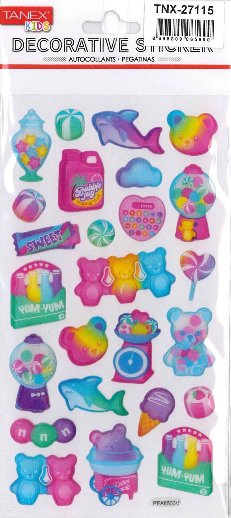 TANEX TNX-27115 PUFFY RENKLİ ŞİŞKİN SERİSİ 5 AD. TNX2711505