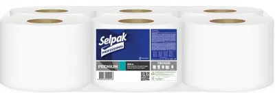 SELPAK TUVALET KAĞIDI İÇTEN ÇEKMELİ PREMIUM 13,4 Cm. 220 MT 6 LI KOLİ 6,19 KG 7901826